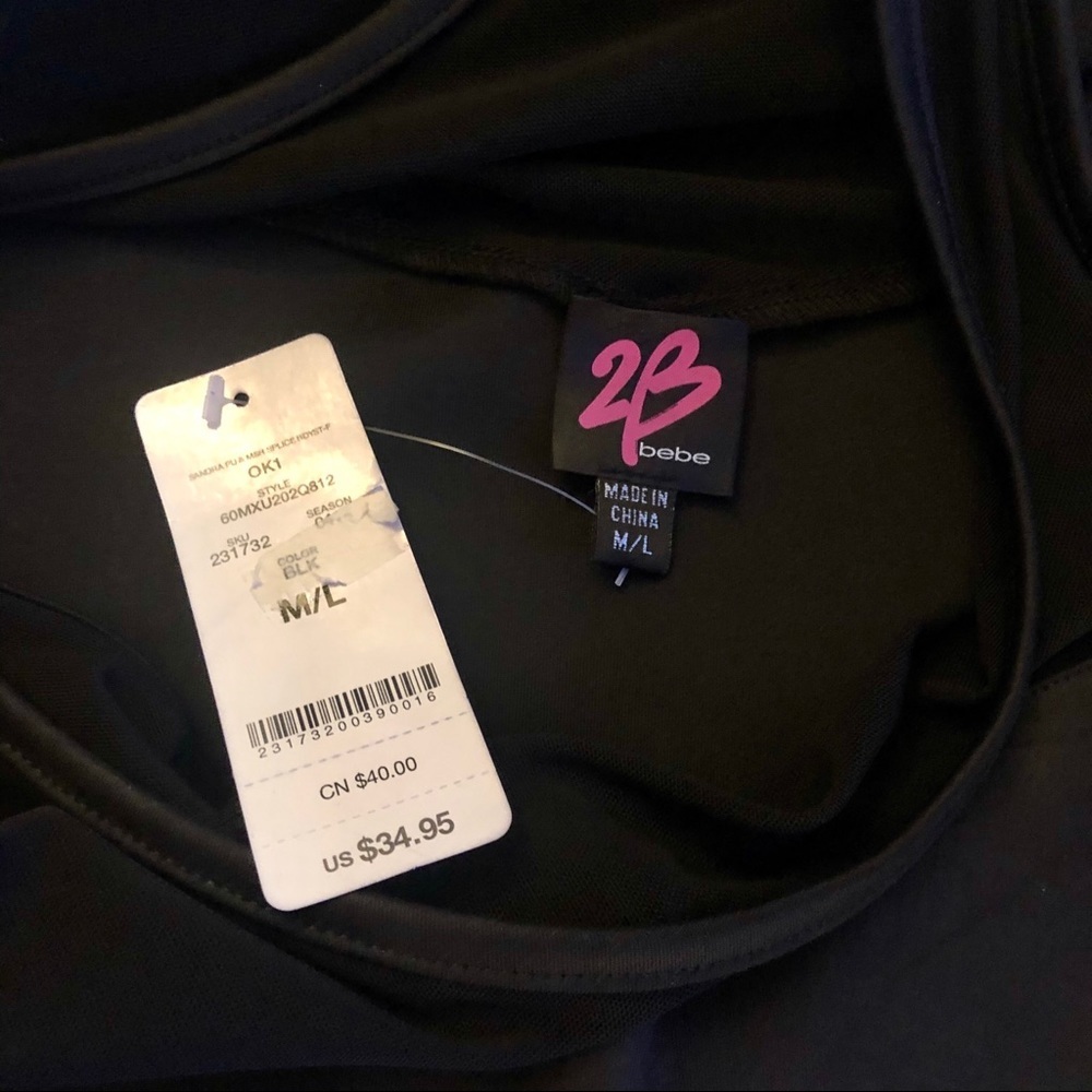 NWT- 2B bebe bodysuit - Picture 3 of 3